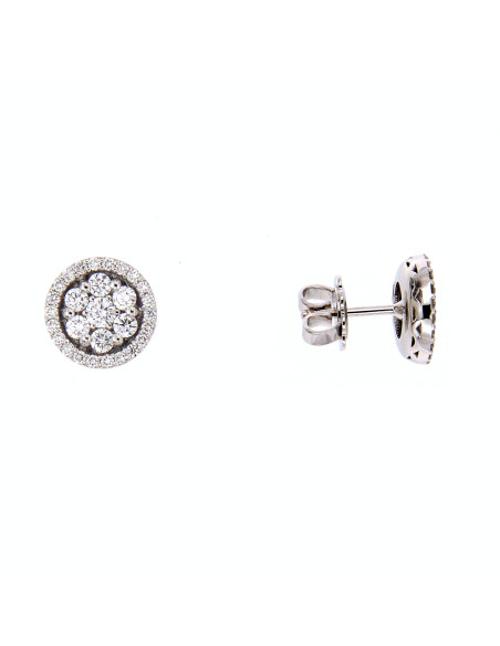 Crivelli Collezione Diamanti Orecchini "CERCHIO" in oro e diamanti 0.96 ct - 234-5017
