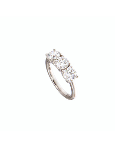 Crivelli Collezione Diamanti Anello "TRILOGY" in oro con 3 diamanti 2.41 ct - 000-4449NS