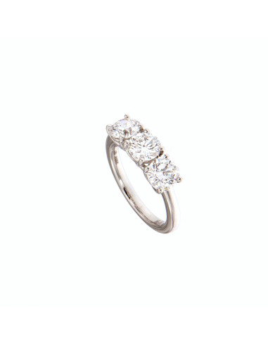 Crivelli Коллекция Diamonds Золотое кольцо "TRILOGY" с 3 бриллиантами 2,41 кар - 000-4449NS
