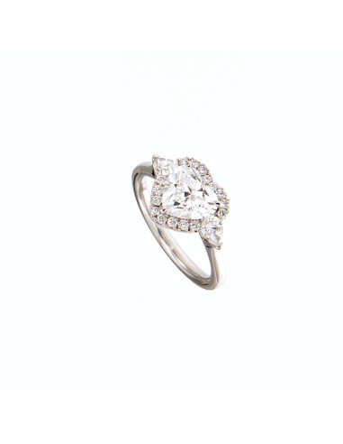 Crivelli Коллекция Diamonds Кольцо "СЕРДЦЕ" из золота и бриллиант 2.35 карат - 000-5071NS