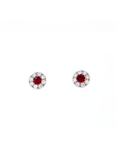 Crivelli Ruby Collection Gold Ohrringe, Diamanten und...