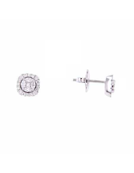 Crivelli Diamonds Collection Серьги "КВАДРАТ" из золота и бриллиантов 0,64 кар - 035-VE26041