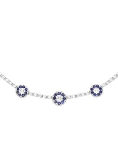 Crivelli Saphir Kollektion Halskette in Gold,...