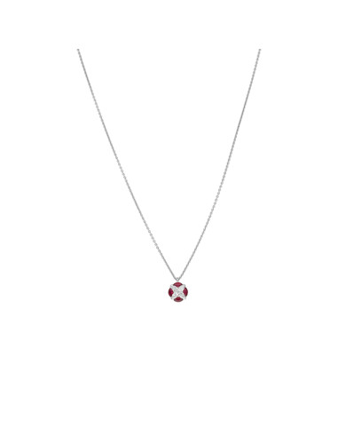 Crivelli Ruby Collection Halskette in Gold, Diamanten und Rubine 0.48 ct - 325-P1091