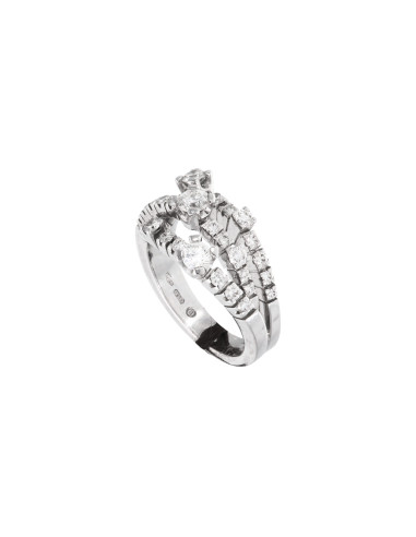 DAMIANI NOTTE DI SAN LORENZO ANELLO IN ORO BIANCO CON DIAMANTI (1.28ct)  Ref. 20013640