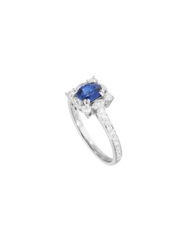 Crivelli Sapphire Collection Goldring, Diamanten und Saphir 0.72 ct - 381-DR3438M