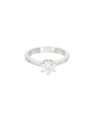 GOLAY collection Iconica white gold ring and...