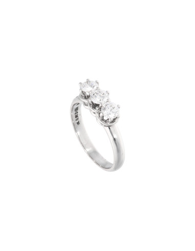 Damiani Minou "TRILOGY" ring in white gold with...