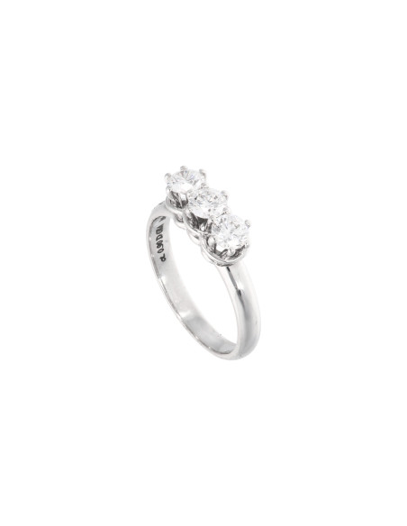 Damiani Minou Anello "TRILOGY" oro Bianco e Diamanti 0.90 ct - 20055924