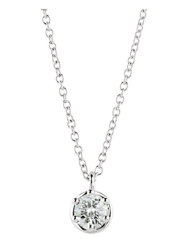 DAMIANI MINOU COLLANA IN ORO BIANCO CON DIAMANTE 0.50 ct
