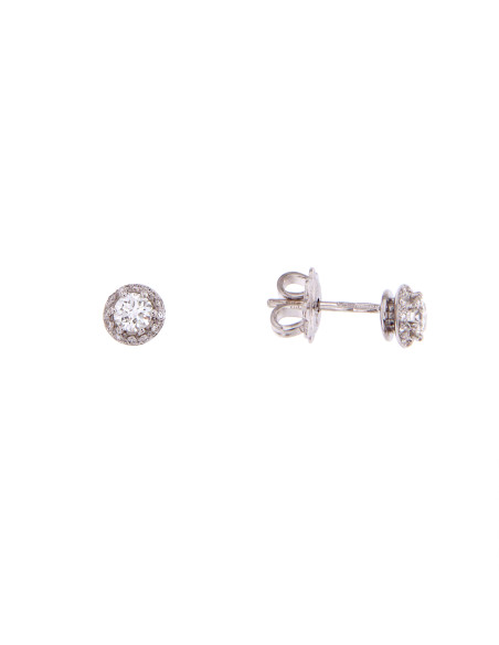 DAMIANI MINOU серьги из белого золота и бриллиантов 0.40 ct. FULL PAVE' - REF: 20091061