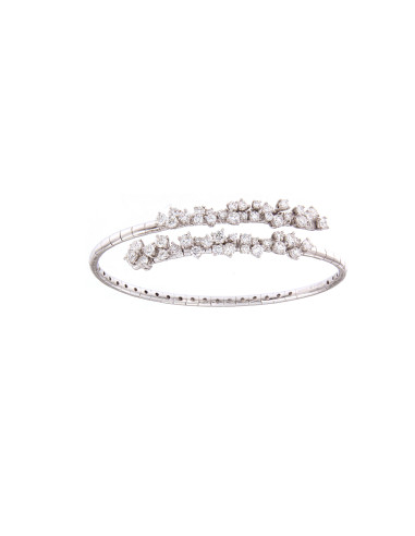 DAMIANI MIMOSA FLEXI elastic bracelet in white...