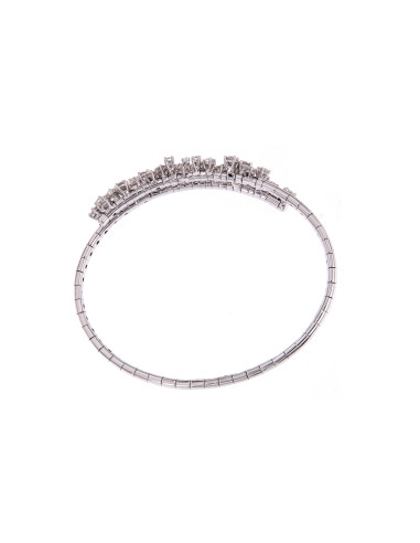 DAMIANI MIMOSA FLEXI elastic bracelet in white...