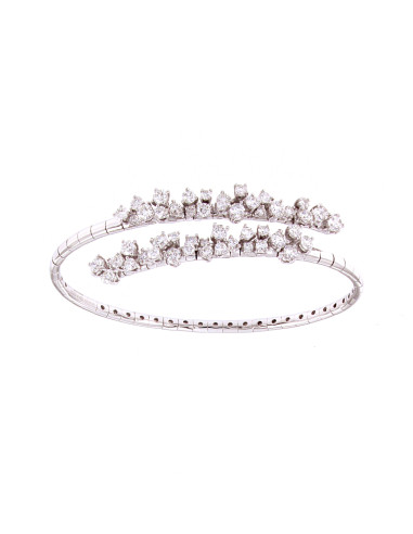 DAMIANI MIMOSA FLEXI elastic bracelet in white...