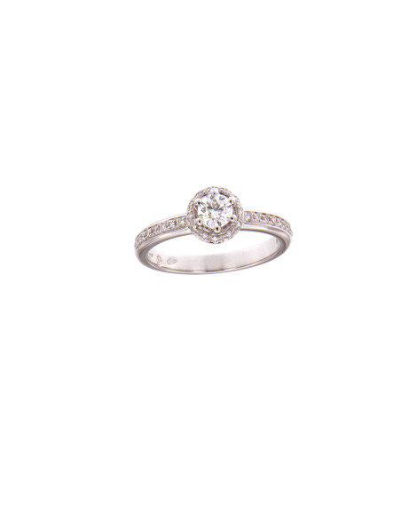 DAMIANI MINOU ANELLO IN PLATINO CON DIAMANTE 0.26 ct FULL PAVE - 20091055