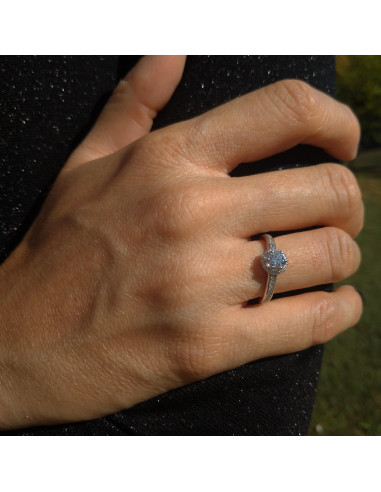 DAMIANI MINOU Ring aus Platin mit Diamant 0.26...