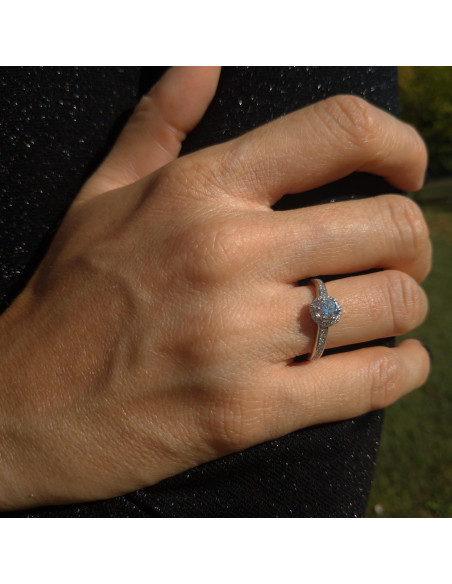 DAMIANI MINOU Ring aus Platin mit Diamant 0.26 ct FULL PAVE - 20091055