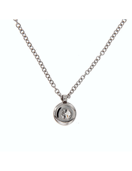 DAMIANI MINOU COLLANA IN ORO BIANCO CON DIAMANTE 0.26 ct FULL PAVE - 20091059