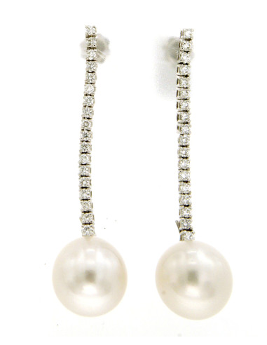 UTOPIA GALLERY  Weißgoldohrringe mit Diamanten...