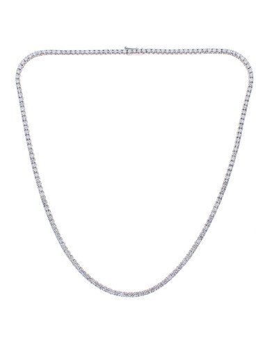 DAMIANI LUCE WHITE GOLD "TENNIS" NECKLACE WITH DIAMONDS 10.40 CT - 20084858