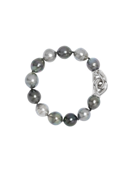 UTOPIA THAITI bracelet in white gold and pearls 13-13.90 Ref: MS3297