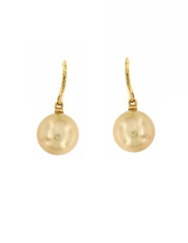 UTOPIA MONACHELLE earrings in yellow gold and pearls 12.80 ref: UM37