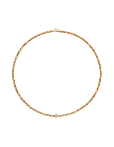 Fope Necklace Flex'It Prima in gold and diamonds ref 745C-BBR