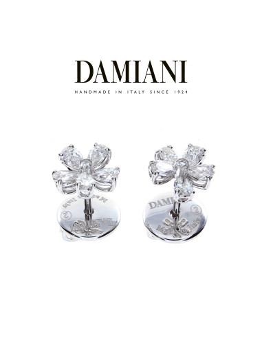 DAMIANI FIORELLINO earrings in white gold and 0.71 ct diamonds - 20075403
