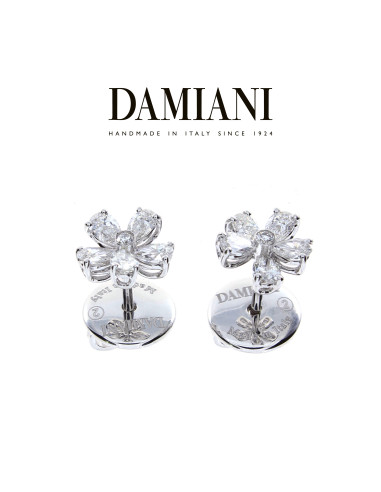 DAMIANI FIORELLINO earrings in white gold and 0.71 ct diamonds 20075403