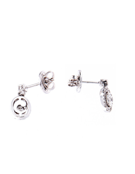 Crivelli Diamonds Collection Серьги "ОВАЛ" из золота и бриллиантов 0,84 кар - 035-VE26040