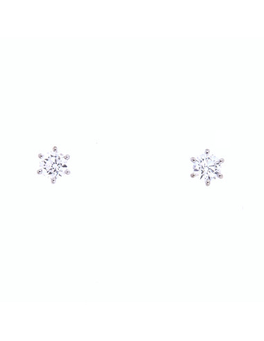 GOLAY collezione ISABELLA orecchino in oro bianco e diamante ct. 1.16