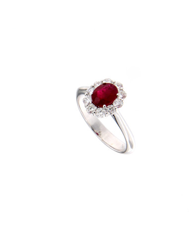 GOLAY Ruby Collection Ring in gold, diamonds and uby 1.00 ct - ACL043DIRU