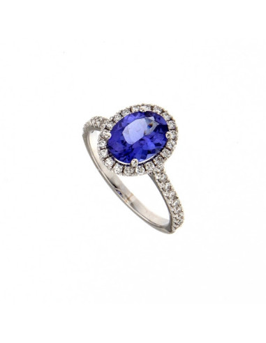 GOLAY Tanzanite Collection Ring in gold, diamonds and tanzanite 1.70 ct - ACLC070DITZ5