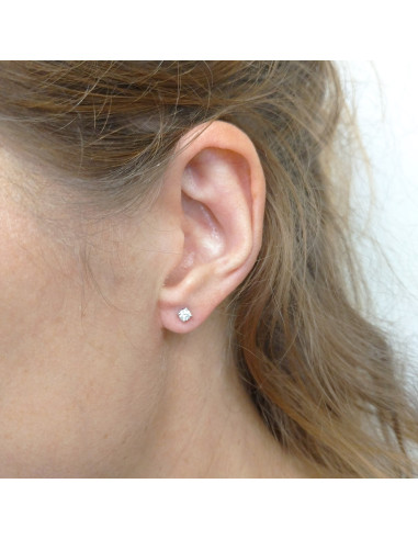 DAMIANI LUCE WHITE GOLD AND DIAMOND EARRINGS...