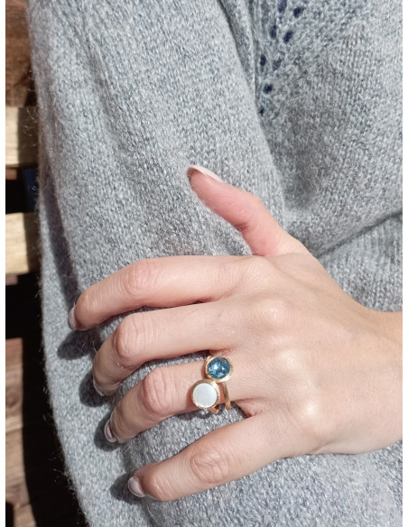 Marco Bicego Jaipur Ring yellow gold and Topaz ref: AB632-TP01
