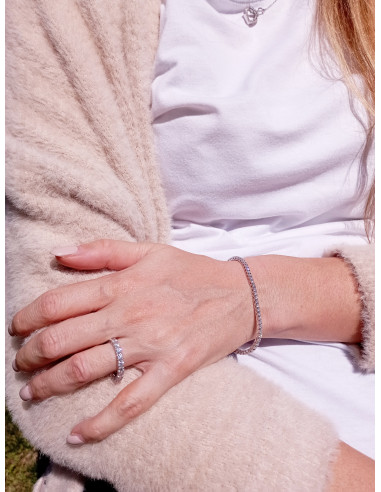 DAMIANI VERAMORE BRACCIALE "TENNIS" ORO BIANCO...