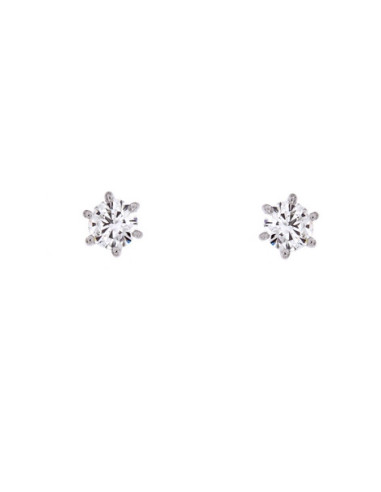 SOPRANA collection earring in white gold and diamond ct. 1.02