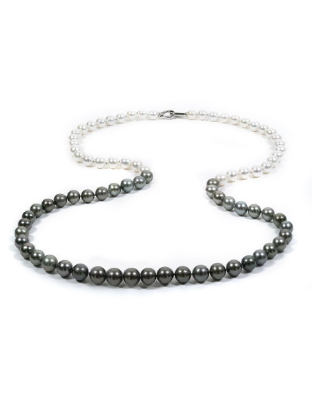 UTOPIA  collana THAITI AUSTRALIA con chiusura oro bianco - ref: MSST10