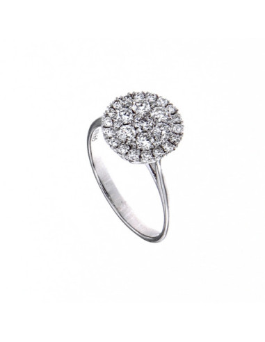 GOLAY collezione Classic "CERCHIO DI LUCE" anello oro bianco e diamanti ct. 0.65 - APV003DI4