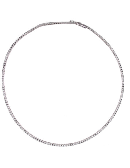 DAMIANI VERAMORE ОЖЕРЕЛЬЕ ИЗ БЕЛОГО ЗОЛОТА "ТЕННИС" С БРИЛЛИАНТАМИ 7.12 CT - 20084857