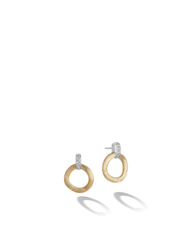 Marco Bicego Jaipur Link Earrings  yellow gold and diamonds ref: OB1758-B