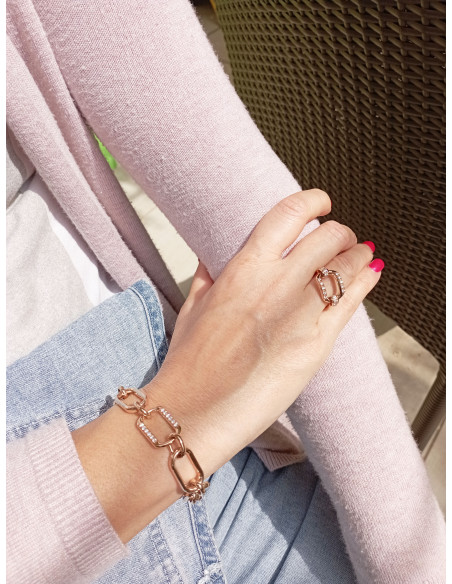 UTOPIA AURUM Armband aus Rotgold mit Diamanten Ref: AUBO2BB03