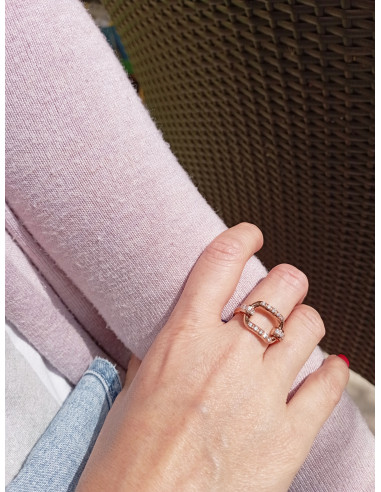 UTOPIA AURUM Rotgoldring mit Diamanten Ref:...