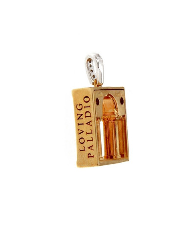 LOVING PALLADIO pendente 3D in oro giallo e...