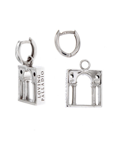 LOVING PALLADIO Ohrringe 3D aus Weißgold 11B-OR