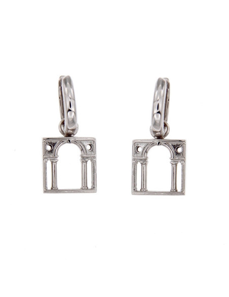 LOVING PALLADIO earrings 3D in white gold  03B-OR
