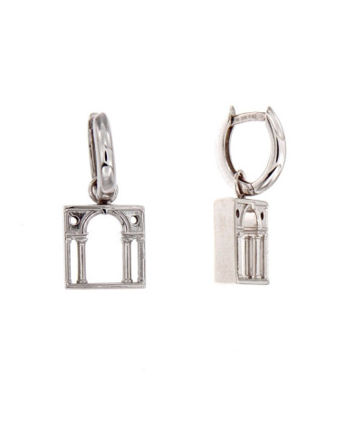 LOVING PALLADIO earrings 3D in white gold  03B-OR
