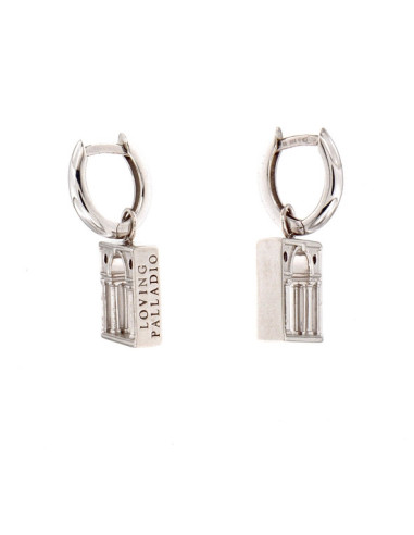 LOVING PALLADIO earrings 3D in white gold  03B-OR