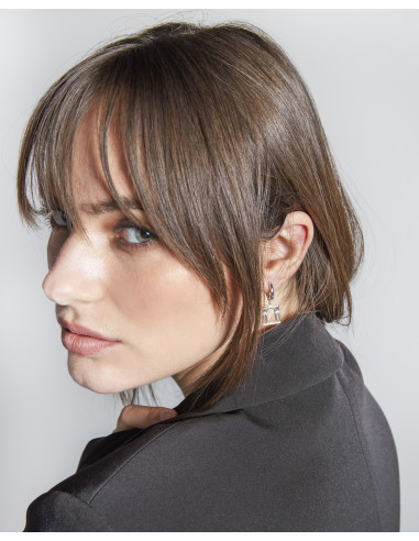 LOVING PALLADIO earrings 3D in white gold  03B-OR