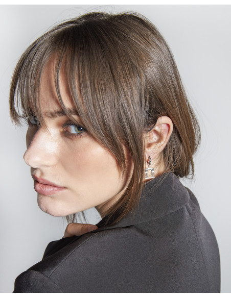 LOVING PALLADIO earrings 3D in white gold  03B-OR